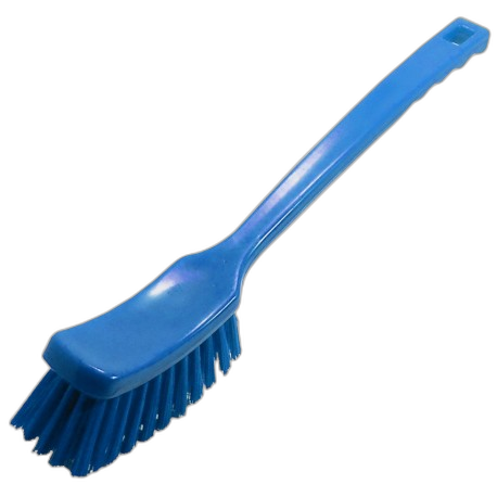 BR030820 Brosse à main manche longue alimentaire en PBT mi-dur 44 cm