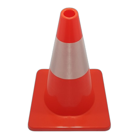 CC010100 Cône de signalisation en PVC souple orange 50 cm