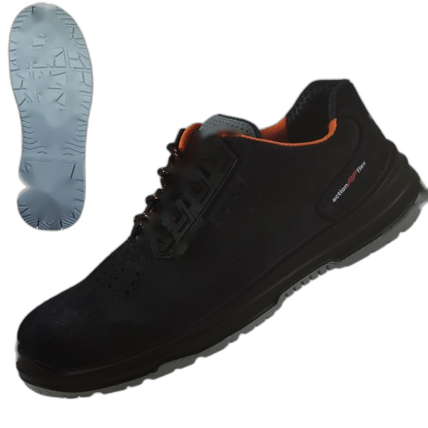 CH012600 Chaussure de protection basse en cuir bleu marine RKW-NEON S1P