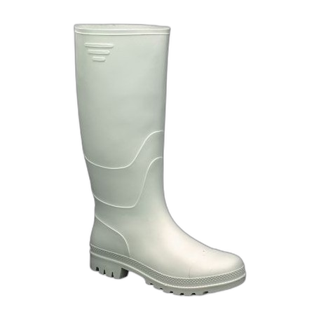 CH030100 Botte  en PVC alimentaire blanche ginocchio