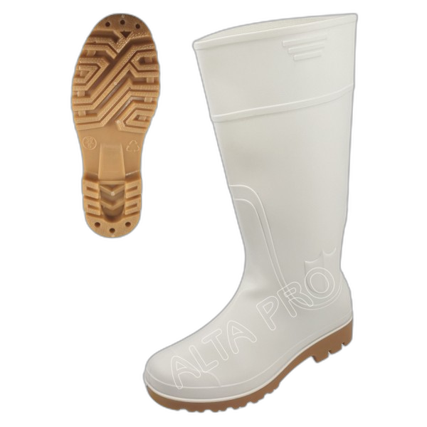 CH032100 Botte en PVC alimentaire blanche W-HONEY
