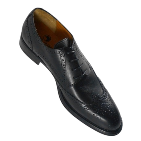 CH050100 
Chaussure de ville classique en cuir souple motifs perforés 777