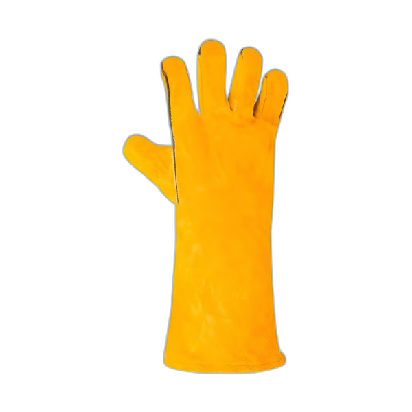 GT030111 Gant soudeur anti chaleur tout croûte de vachette jaune