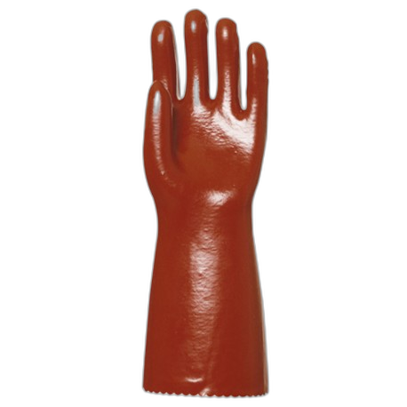 GT040310 Gant en PVC rouge support coton 40 cm
