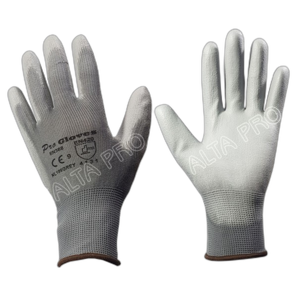 GT050800 
Gant tricoté nylon enduite polyuréthane blanc