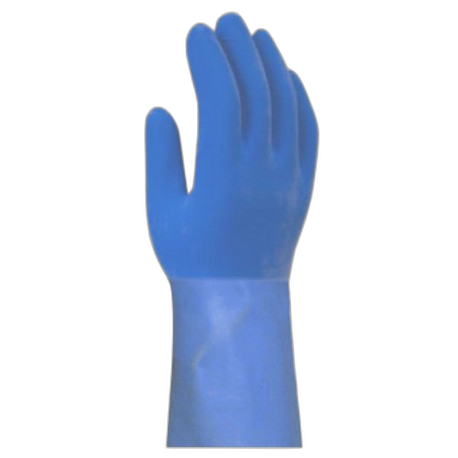 GT070710 
Gant latex bleu sur jersey coton 30 cm