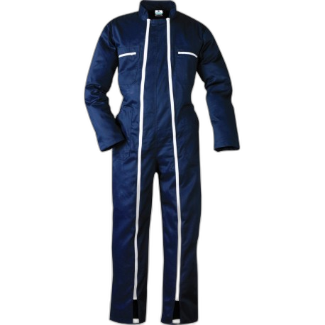HT010814 
Combinaison 2 zips en serge bleu-roi