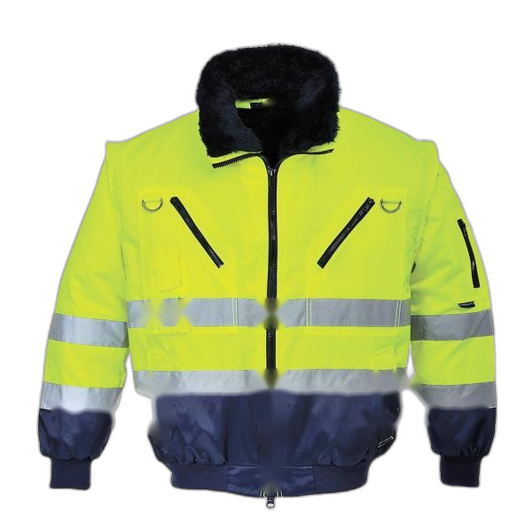 HT030800 Blouson aviateur anti-froid en nylon/pvc