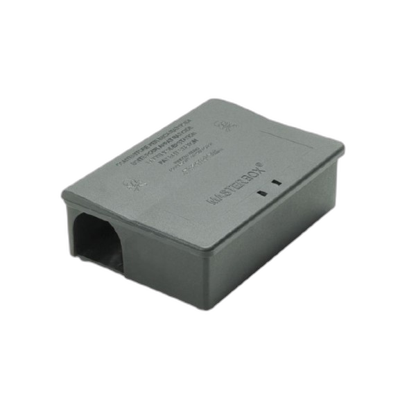 PA010100 Poste appât souris en plastique noir avec clé M. BOX MIDI