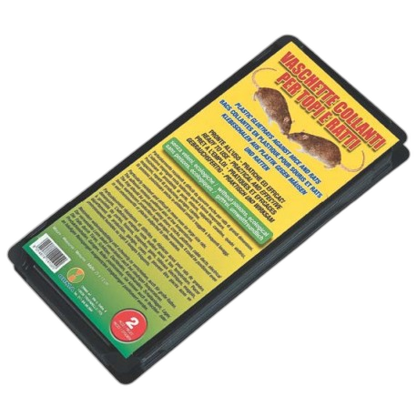 PM020210 Plaque collante en plastique noir pour rats et souris 141-NE