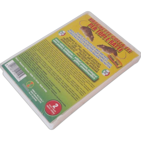 PM020220 Plaque collante en plastique blanche pour rats et souris 141-TB