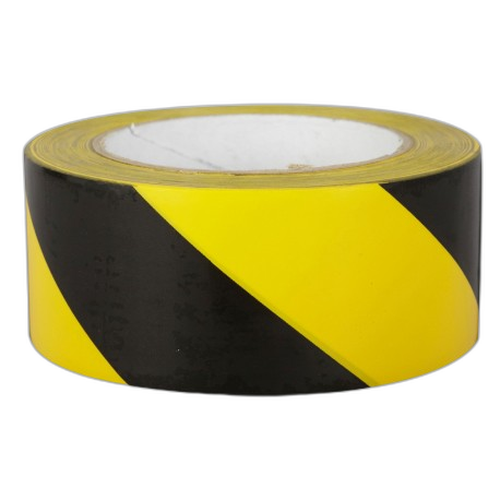 RB020200 Ruban de signalisation adhésif jaune/noire 50 x 0.05 m