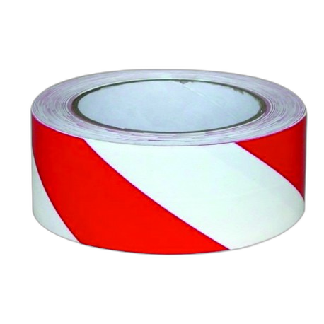 RB020100 Ruban de signalisation adhésif rouge/blanc 50 x 0.05 m