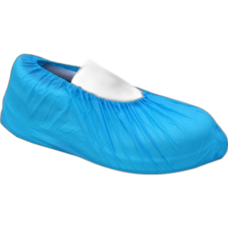 UU050100 
Couvre chaussure à usage unique en PE bleu