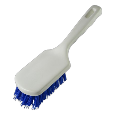 BR030720 Brosse à main manche courte alimentaire en PBT mi-dur 25 cm
