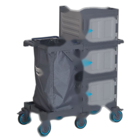 DE010800 Chariot d'étage en PP procart 403
