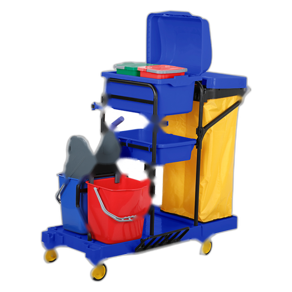 DA040355 Chariot de nettoyage en PP blue...