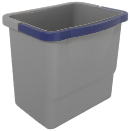 DH040110 
Seau gris 6 lt en PP anse bleue...