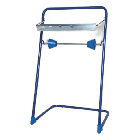 EA030100 
Porte bobine industielle sur pied métallique bleu CTX-91550