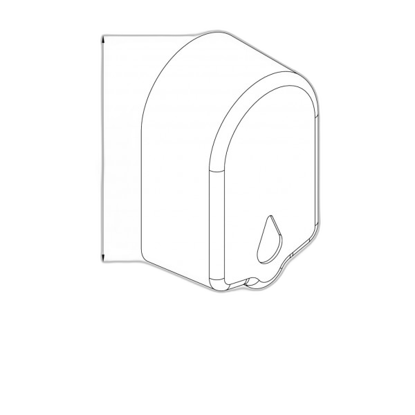 EC010299 Doseur à savon infrarouge en ABS blanc 1200 ml KW-7200