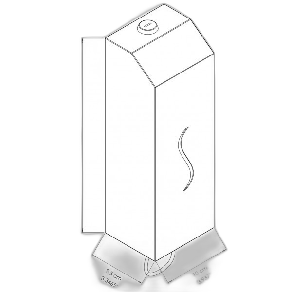 EC020410 Doseur à savon mousse design moderne en inox AISI 304 satine 1000 ml