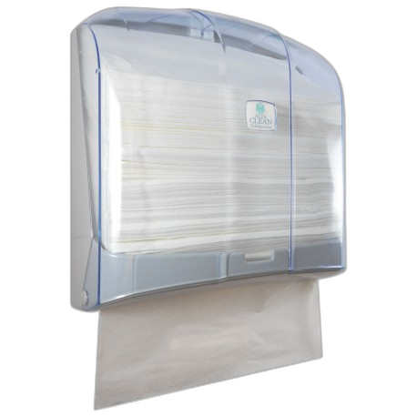 EA010209 
Distributeur papier essuie-main zig-zag en ABS transparent AC-K4T