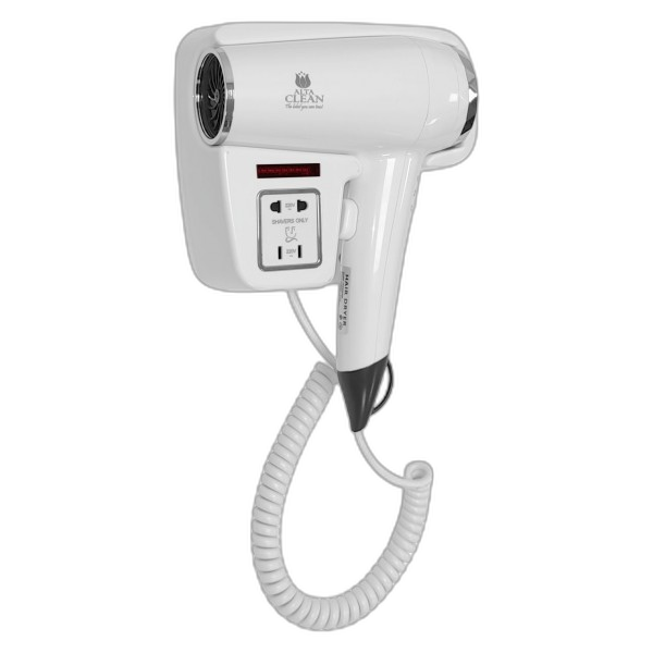 ED030200 Sèche cheveux professionnel en ABS blanc A.prise électrique 1600W