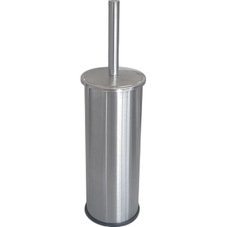EJ020300 Socle et brosse toilette cylindrique en inox AISI 304 satiné