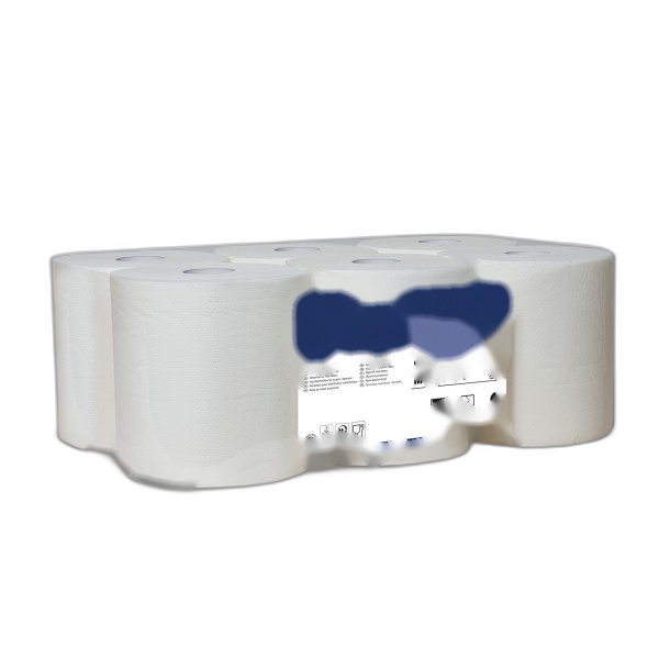 FA010201 Papier essuie main gaufré pure ouate non découpé Ø 39 mm 2 plis (140 m)