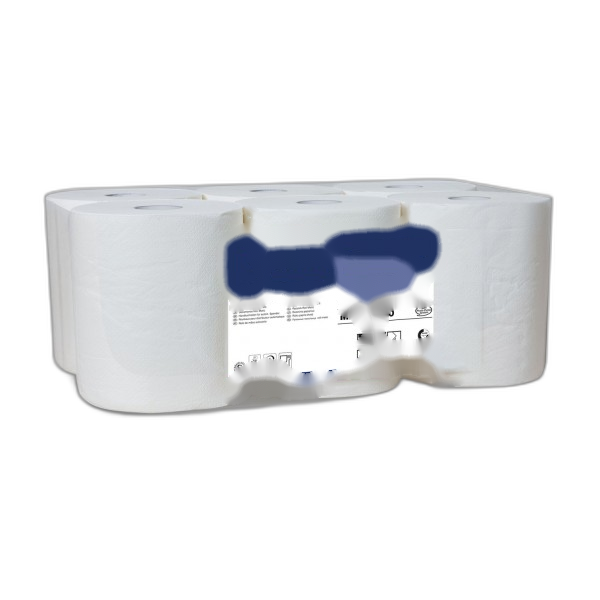 FA010202 Papier essuie main gaufré pure ouate non découpé Ø 39 mm 2 plis (120 m)