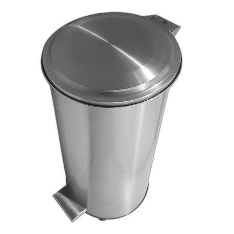 GA010403 
Poubelle industrielle mobile à pédale en inox AISI 304 (90 lt)