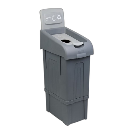 GA020901 Poubelle de tri sélectif en PP gris 80 lt procycle (métal)