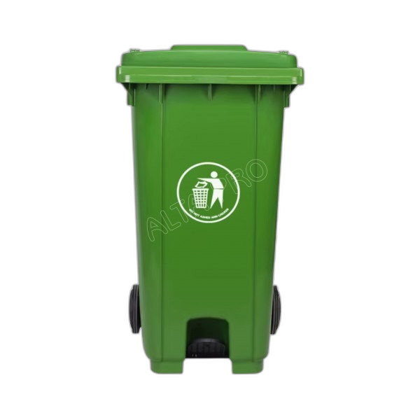 GA030110 Poubelle mobile en HDPE à pédale 120 LT