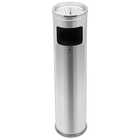 GA040201 Poubelle cendrier en inox AISI 304 satiné Ø22 x 75 cm