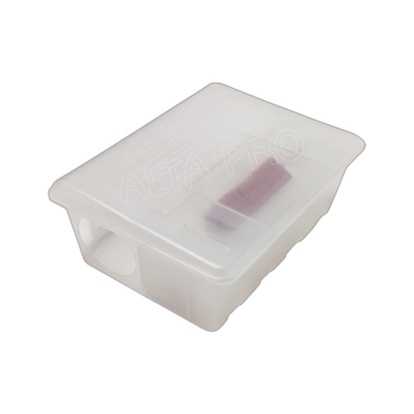 PA010111 Poste appât multi-fonctions en plastique transparent avec clé T. BOX